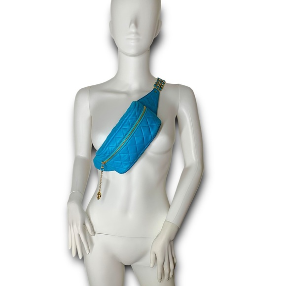 CHANEL CAMELIA MATELASSE TRIPLE CHAIN WAIST POUCH - Picture 4 of 16